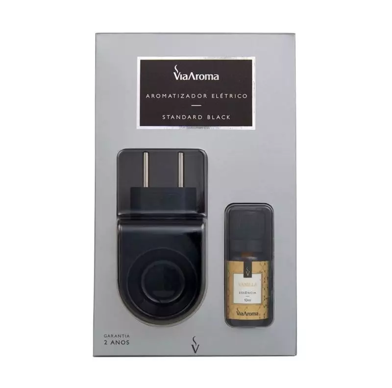 Aromatizador Standard Black com Essência Vanilla Via Aroma - 10ml