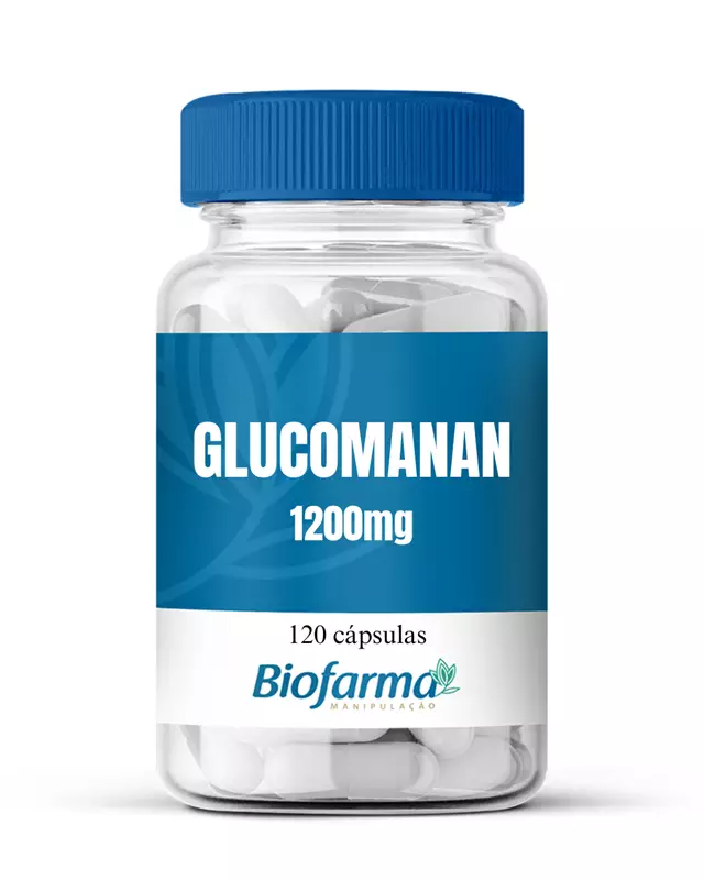 Glucomanan 1200mg 120 cápsulas = 60 Doses