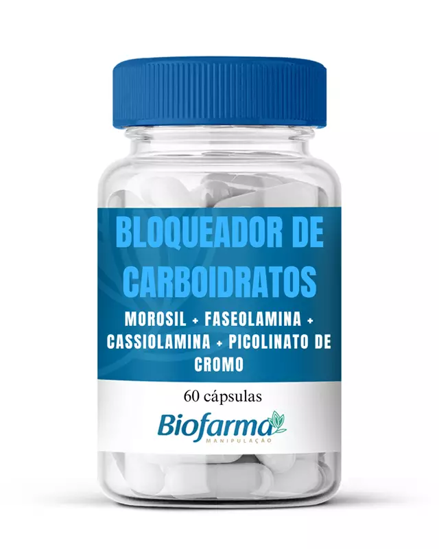 Morosil + Faseolamina + Cassiolamina + Picolinato de Cromo - Bloqueador de Carboidrato e Gordura