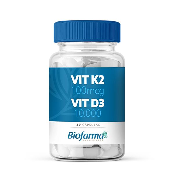 Vit K2 100mcg + Vit D3 10000 30 Cápsulas