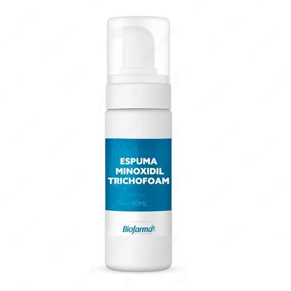 MINOXIDIL 7% COM TRICHOFOAM - ESPUMA PARA CRESCIMENTO CABELO E BARBA - 50ml