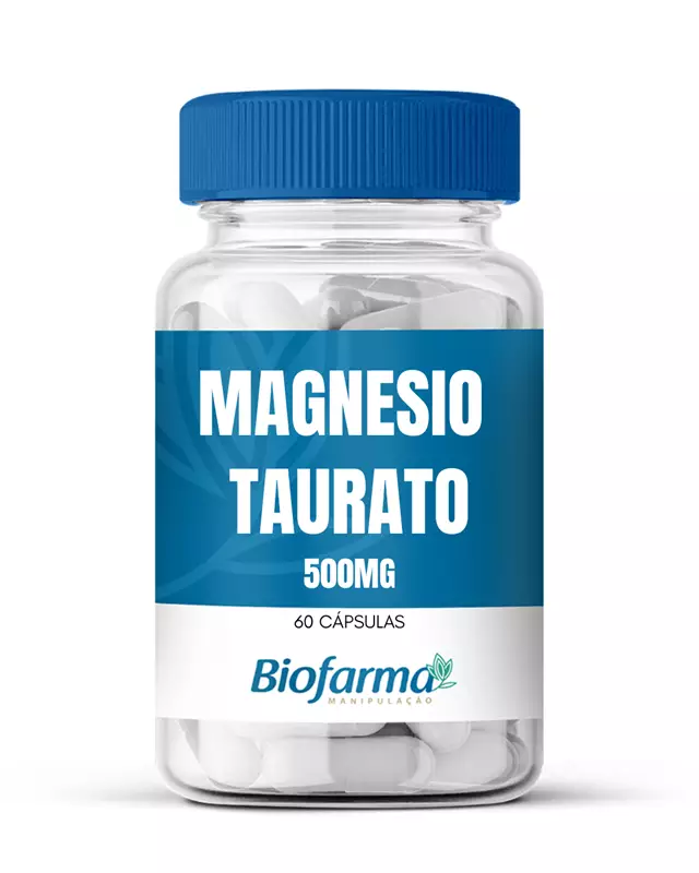 Magnésio Taurato 500mg 60 cápsulas