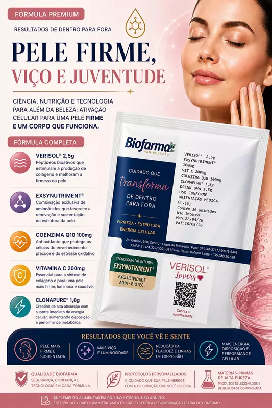 REVIGLOW FIRM® Fórmula inteligente com colágeno Verisol e Creatina Clonapure 