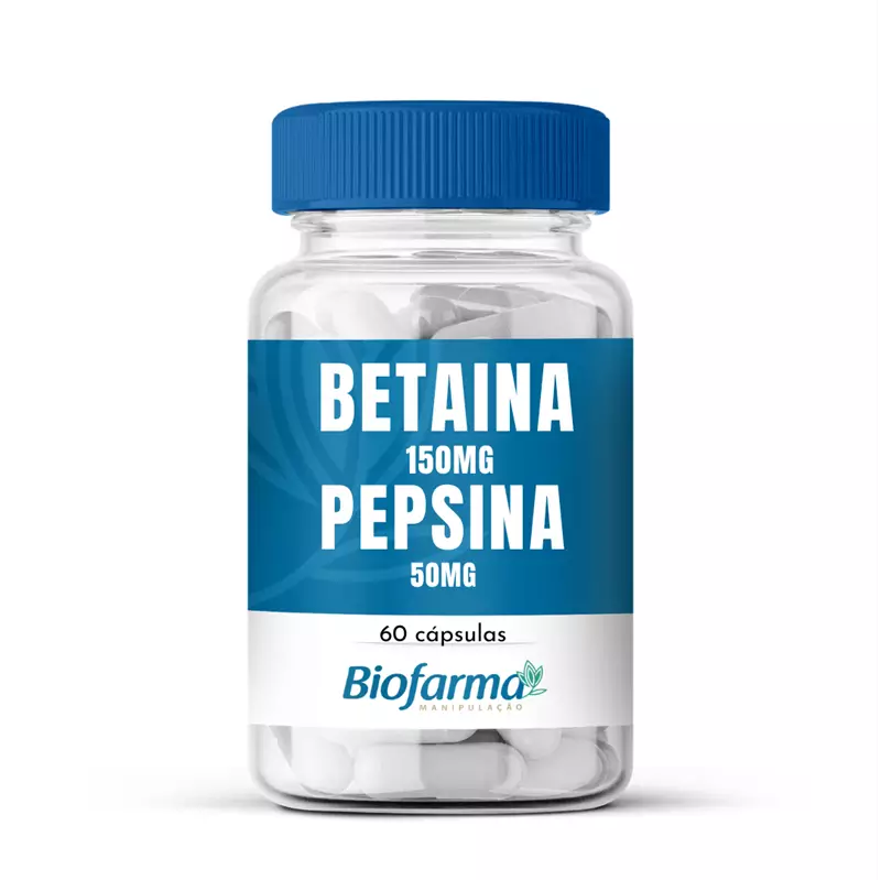 Betaína + Pepsina 60 Doses