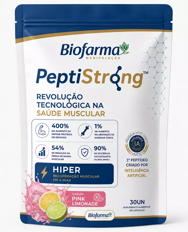 PEPTISTRONG - 30UN - SABOR PINK LEMONADE