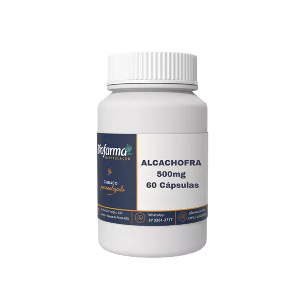 Alcachofra 500mg 60 Cápsulas