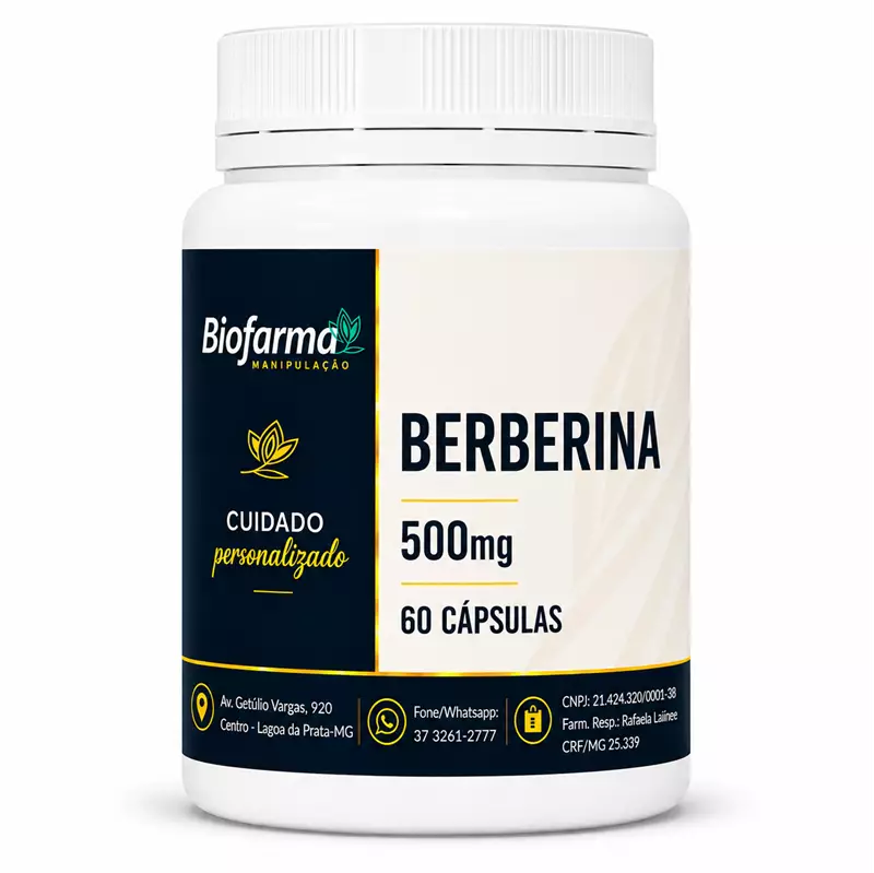 BERBERINA 500MG - 60 CÁPSULAS