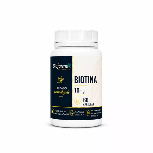Biotina 10mg - 60 cápsulas