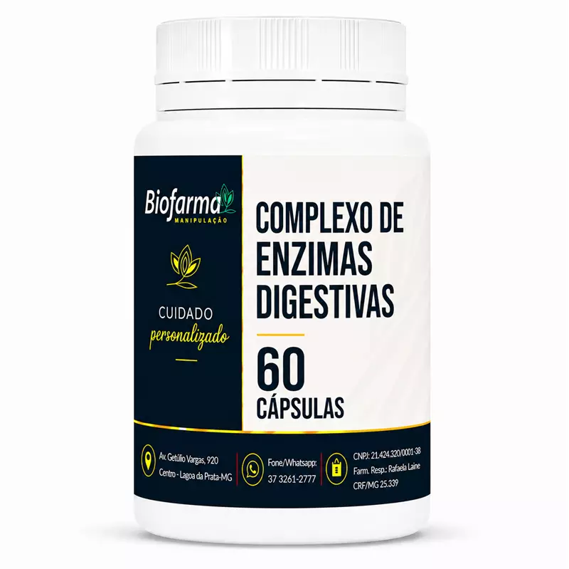 Complexo de Enzimas Digestivas - 60 Cápsulas
