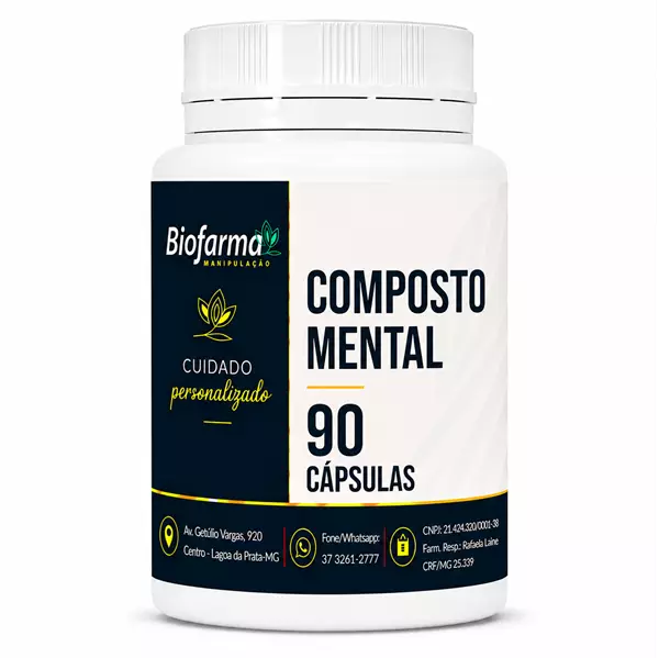COMPOSTO MENTAL - 90 CÁPSULAS