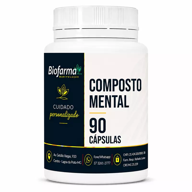 COMPOSTO MENTAL - 90 CÁPSULAS