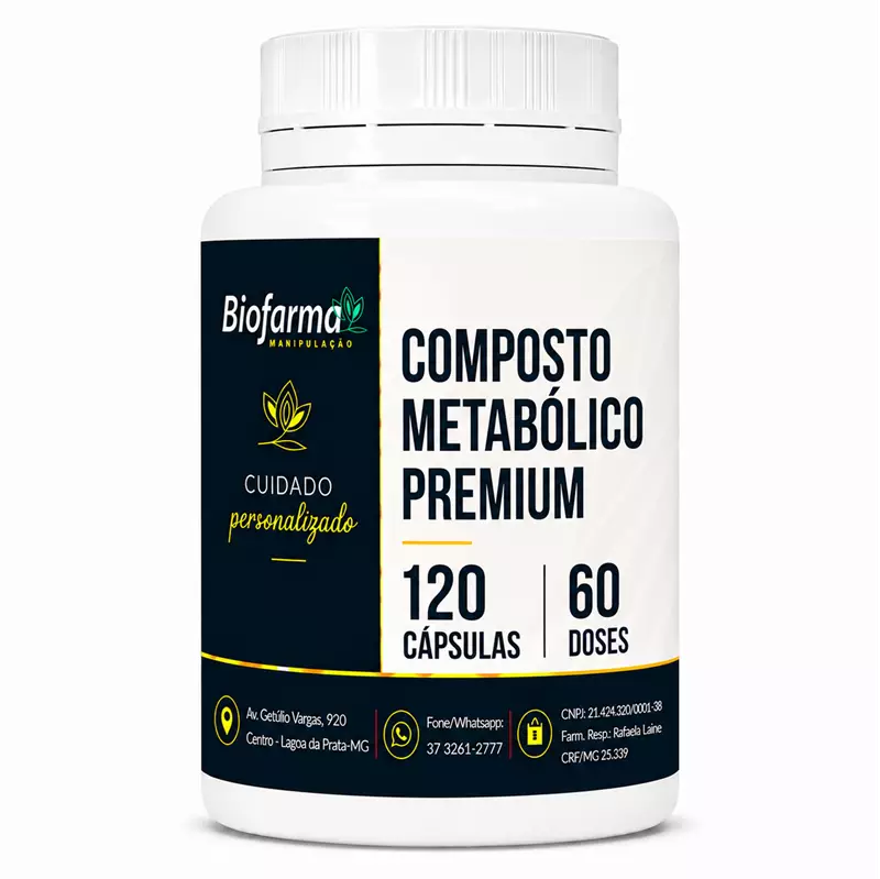 Composto Metabólico Premium � 120 cápsulas/ 60 doses