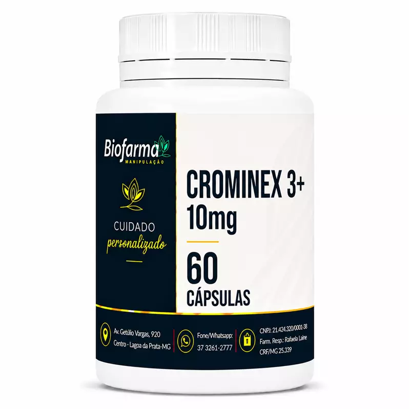 Crominex 3+ 10mg - 60 cápsulas