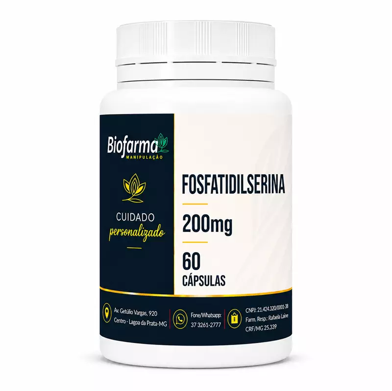 Fosfatidilserina 200mg 60 Cápsulas