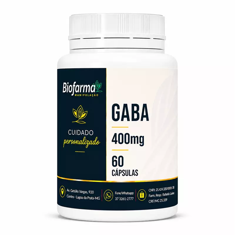 GABA 400mg - 60 cápsulas