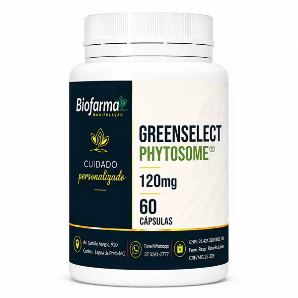 Greenselect Phytosome® 120mg 60 Cápsulas com Selo de Autenticidade