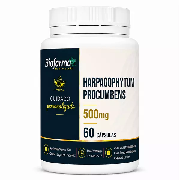 Harpagophytum procumbens 500mg 60 Cápsulas