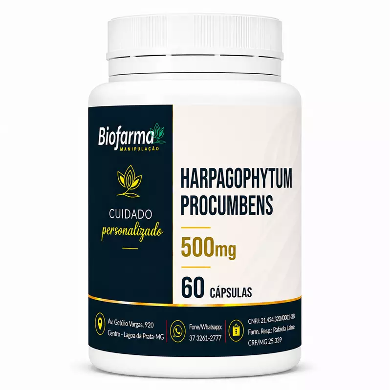 Harpagophytum procumbens 500mg 60 Cápsulas