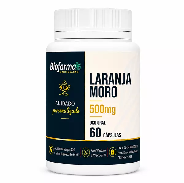 LARANJA MORO 500mg - 60 capsulas