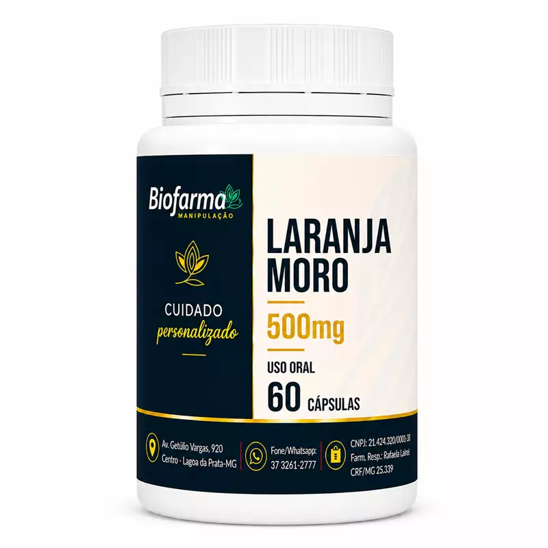 LARANJA MORO 500mg - 60 capsulas