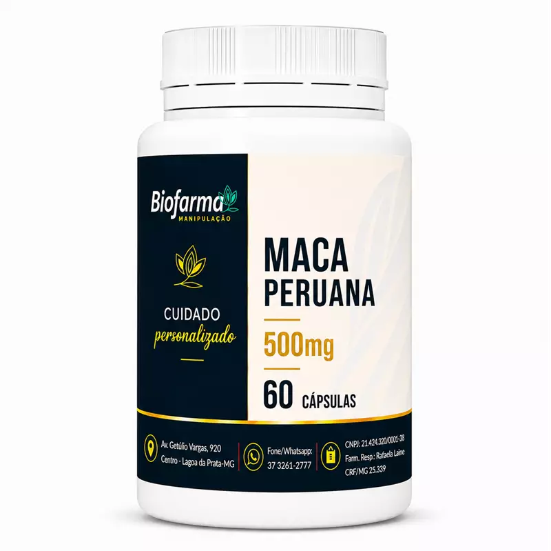 Maca Peruana 500mg 60 Cápsulas