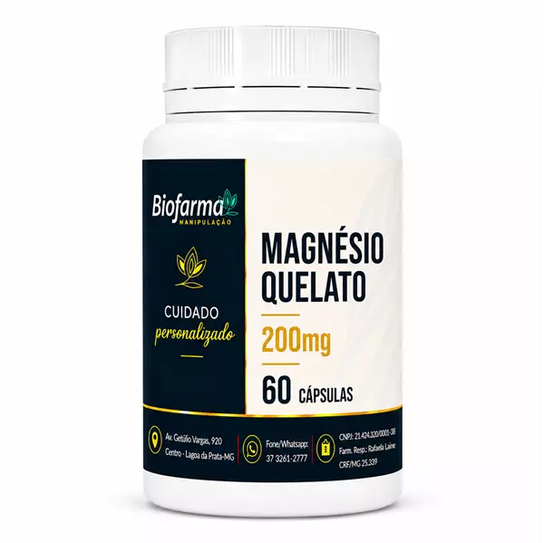 Magnésio Quelato 200mg