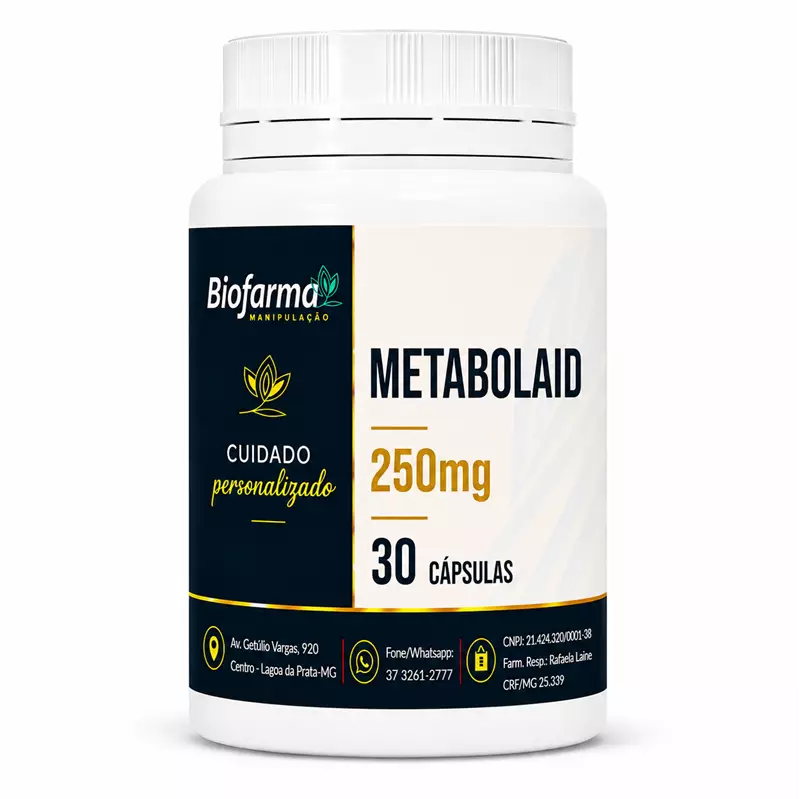 Metabolaid 250mg - 30 cápsulas 