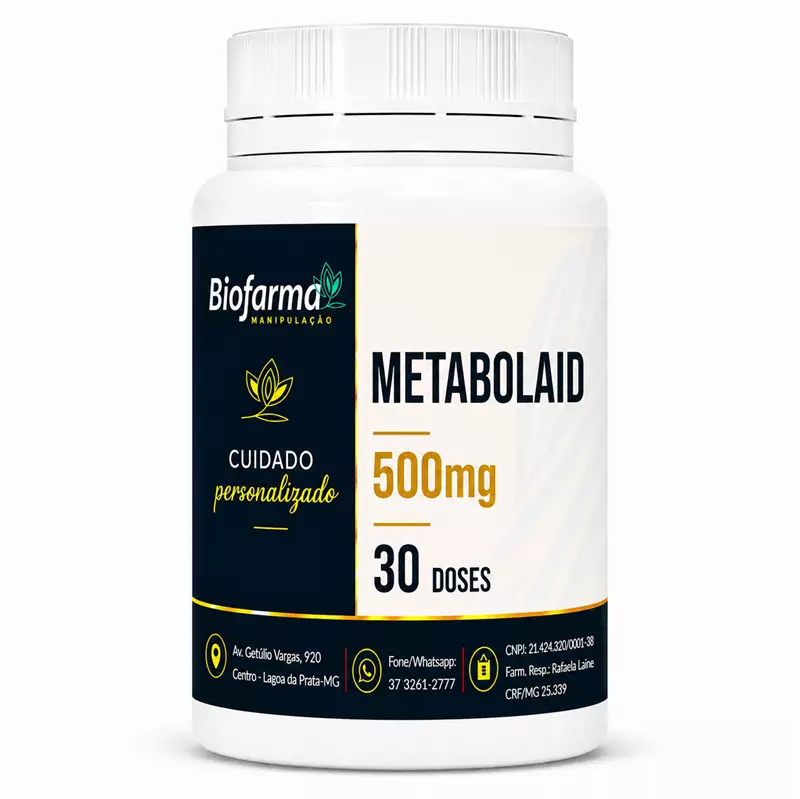 Metabolaid 500mg - 30 cápsulas 