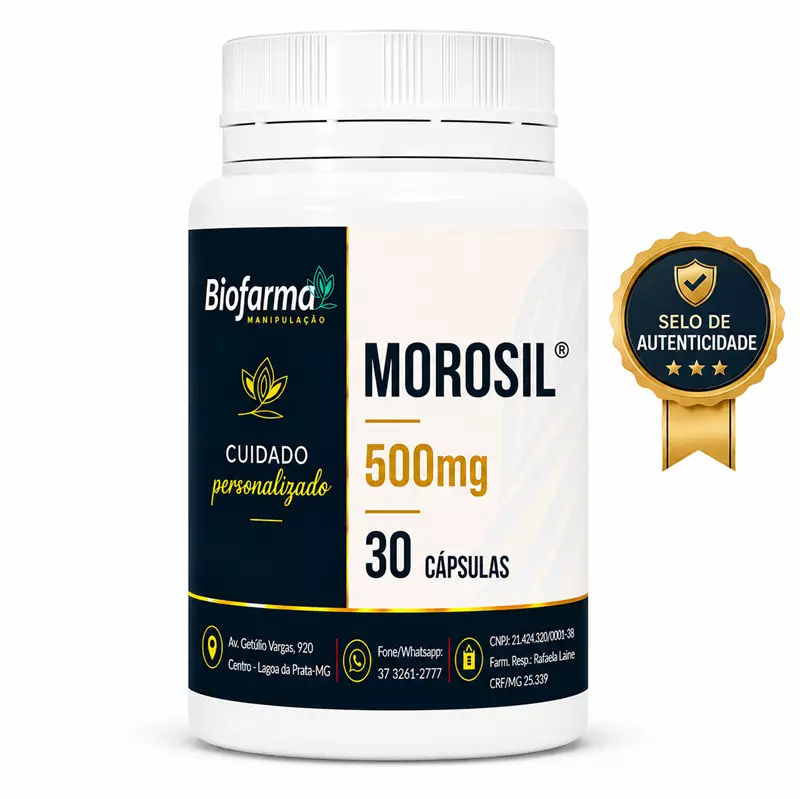 Morosil® 500mg 30 Cápsulas Com Selo De Autenticidade
