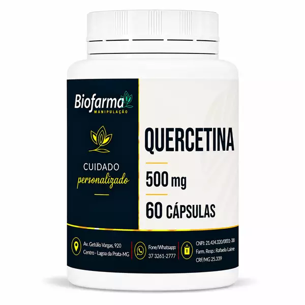 Quercetina 500mg 60 Cápsulas