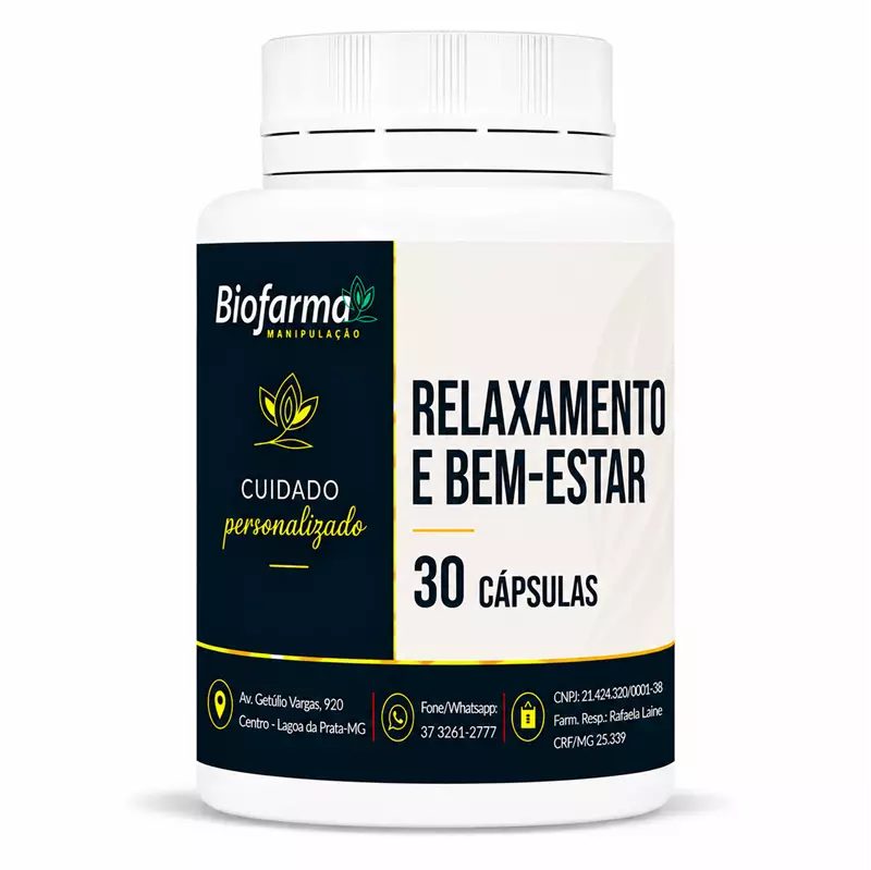 Relaxamento e Bem-Estar - 30 CÁPSULAS