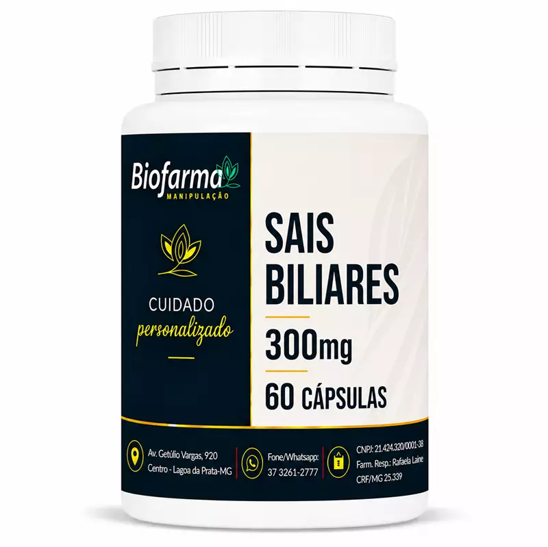 SAIS BILIARES 300mg 60 cápsulas 