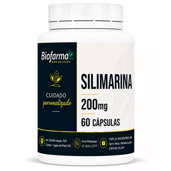 Silimarina 200mg - 60 Cápsulas