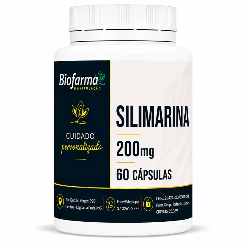 Silimarina 200mg - 60 Cápsulas
