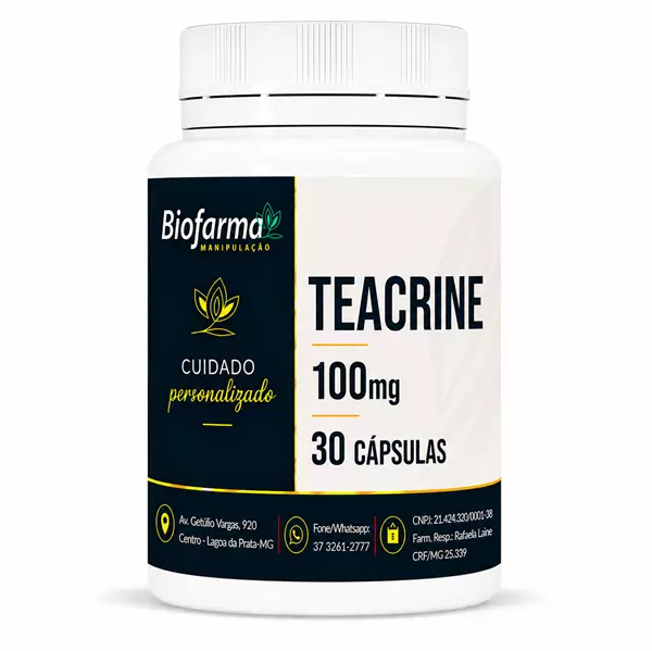 Teacrine 100mg 30 Cápsulas