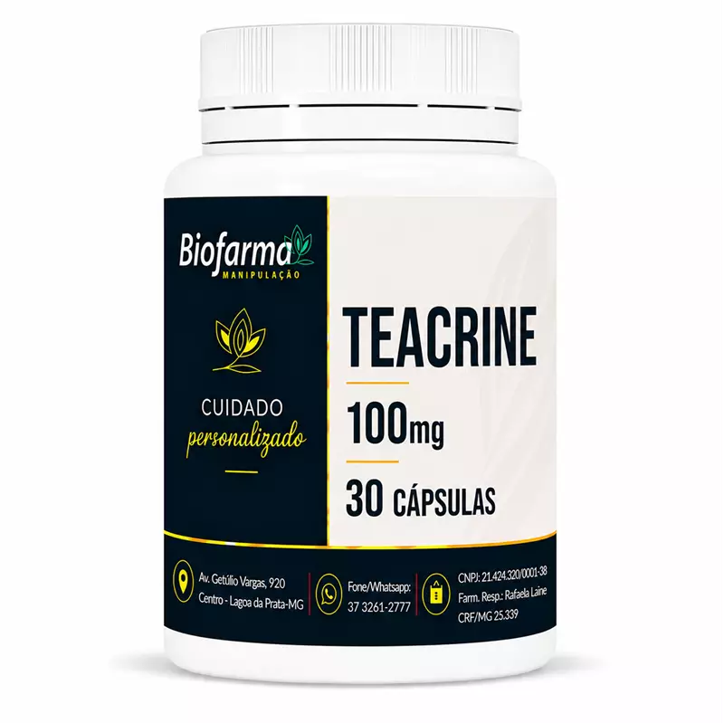Teacrine 100mg 30 Cápsulas