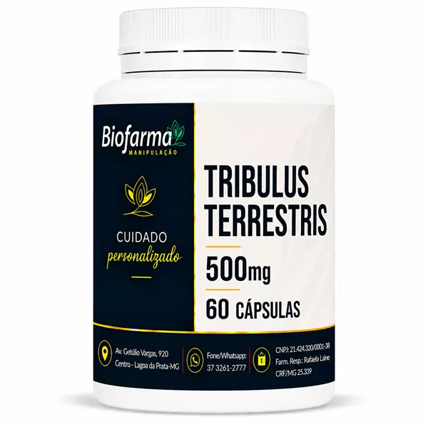Tribulos Terrestris 500mg 60 Cápsulas