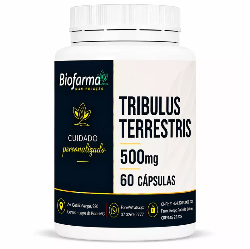Tribulos Terrestris 500mg 60 Cápsulas