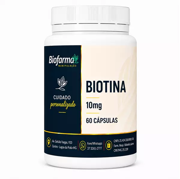 Biotina 10mg - 60 cápsulas