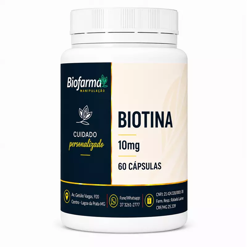 Biotina 10mg - 60 cápsulas