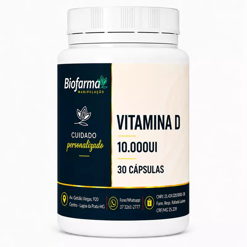 Vitamina D 10.000UI 30 Cápsulas