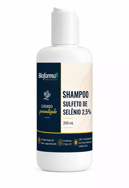 SHAMPOO SULFETO DE SELÊNIO 2,5% 200ml 
