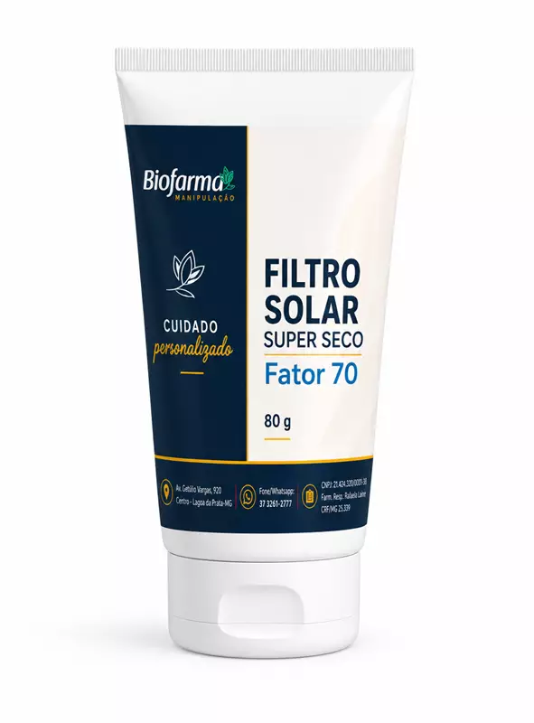 Filtro Solar Super Seco Fator 70