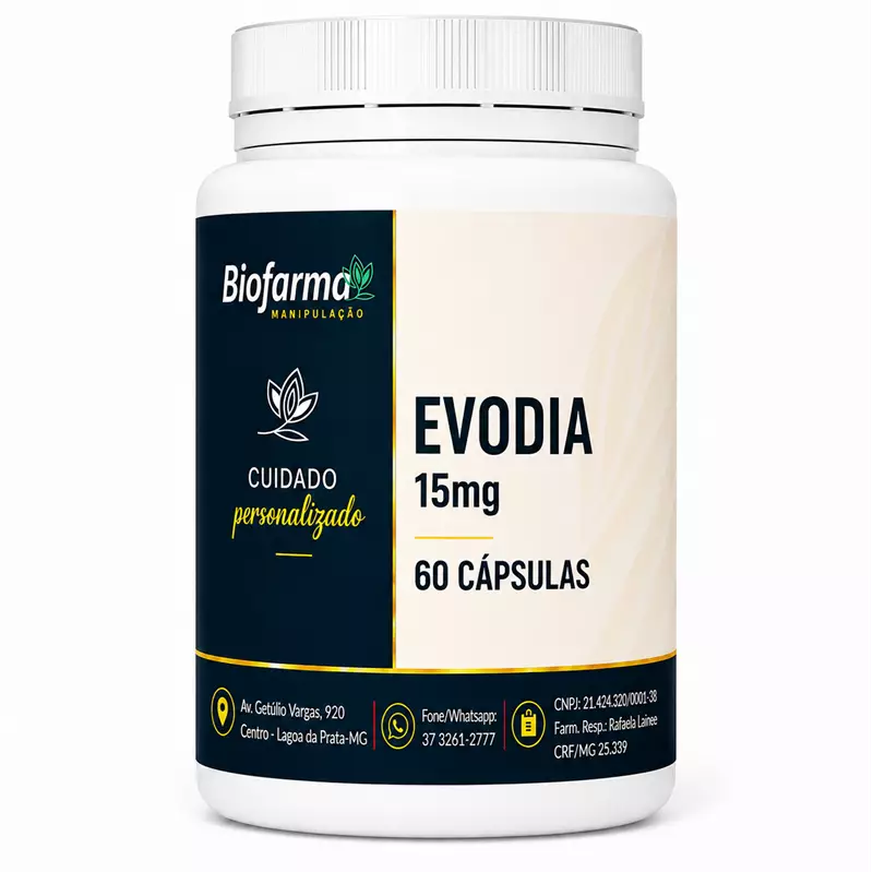 EVODIA 15MG - 60 CÁPSULAS